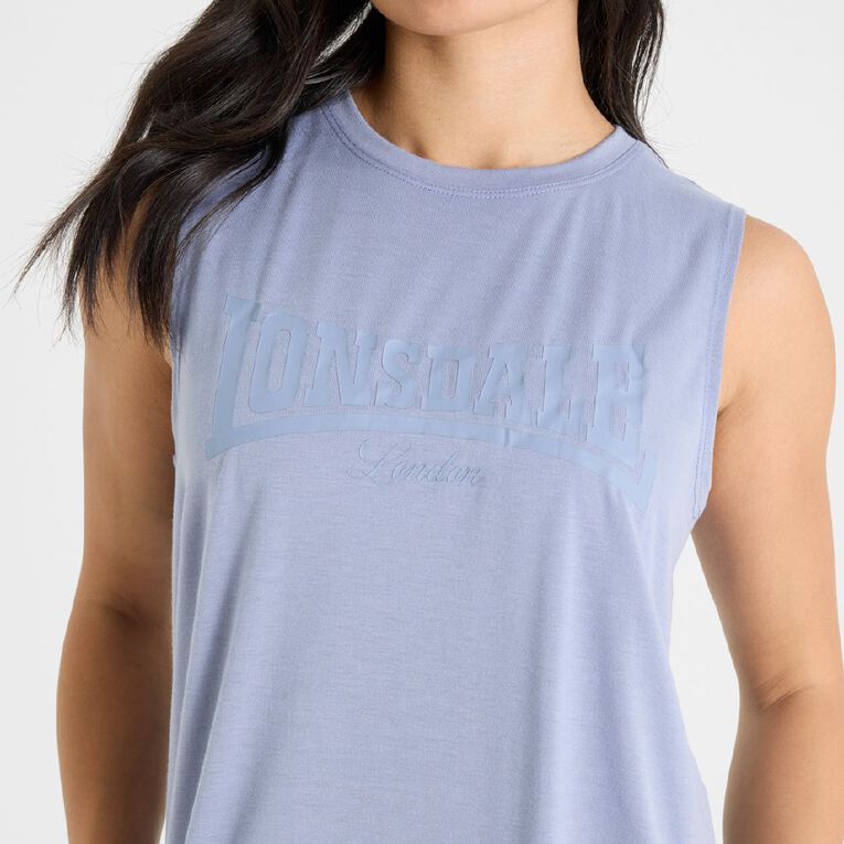 Lonsdale Women's Malden Tank, Blue Light, hi-res