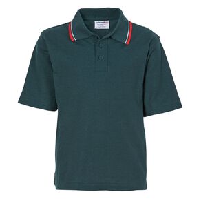 Schooltex Short Sleeve Polo with 2 Stripe Collar