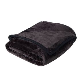 Living & Co 400gsm Mink Feel Blanket Black King