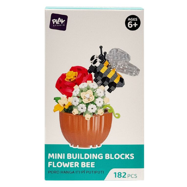 Play Studio Mini Building Blocks Flower Bee 180 Pieces, , hi-res