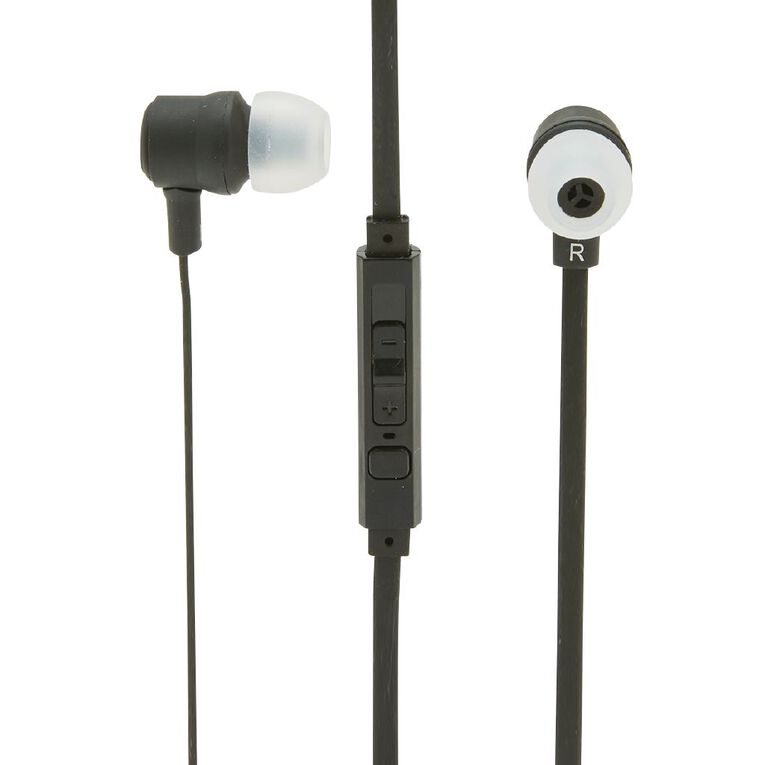 Tech.Inc In-Ear Earbuds with Mic and Volume Control Black, , hi-res
