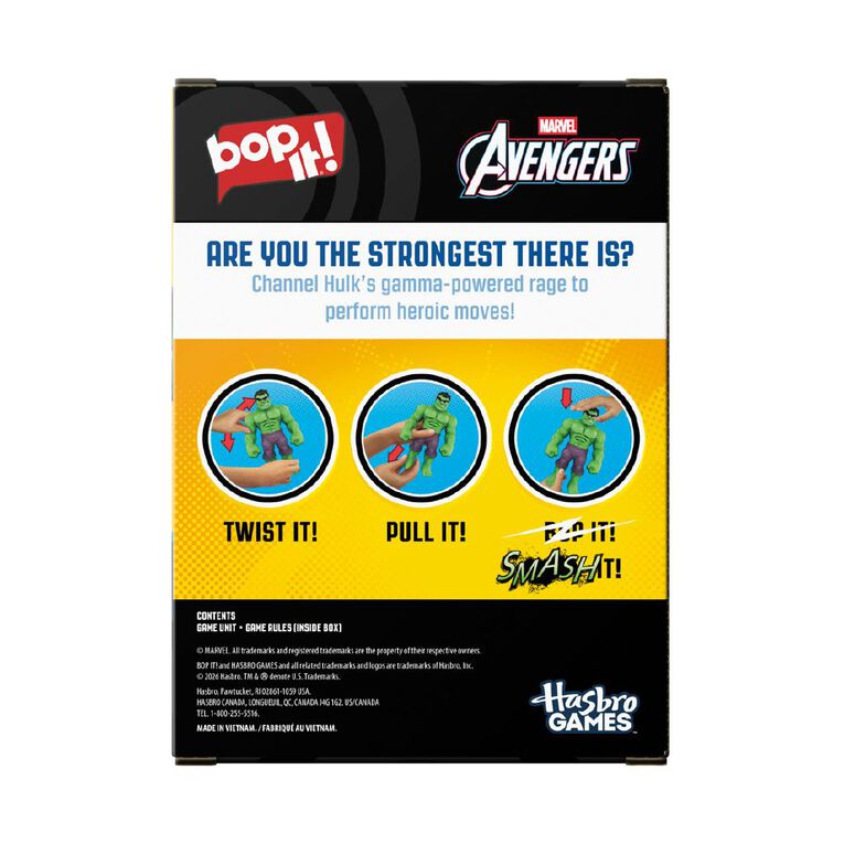 Hasbro Bop It Marvel Hulk Game, , hi-res
