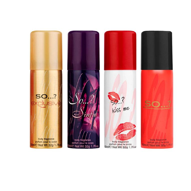 SO...? Iconic Mini Galore Body Frangance 4 Pack Gift Set, , hi-res