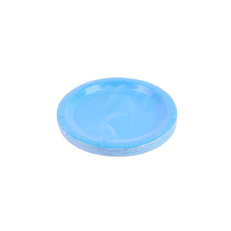 Party Inc Plate 18cm Blue 20 Pack, , hi-res