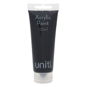 Uniti Acrylic Paint Tube Black 125ml