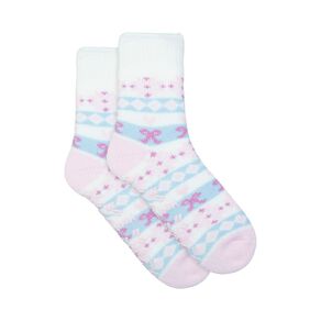 Underworks Women's Heat Bods Brushed Crew Socks 1 Pack