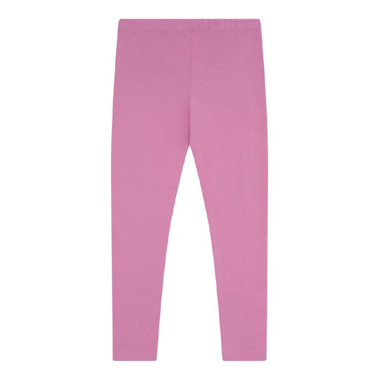 Young Original Plain Leggings, Pink Mid ROSE, hi-res