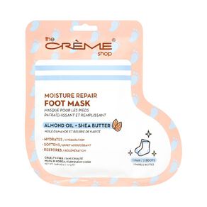 the creme shop foot mask smoothing almond oil and shea butter 1 each