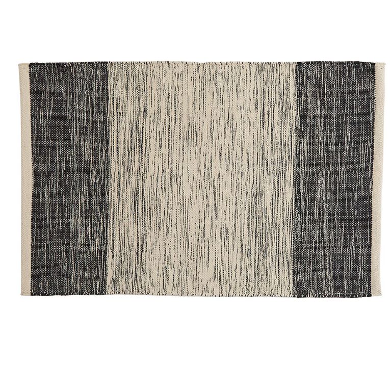 Living & Co Rug Woven Ombre Black 60cm x 90cm, , hi-res
