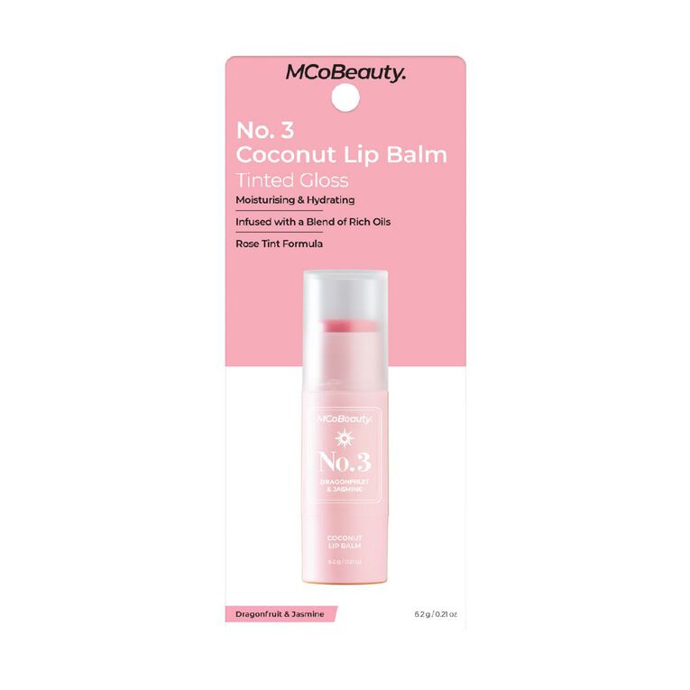 MCoBeauty Coconut Lip Balm No.3 Dragonfruit And Jasmine, , hi-res