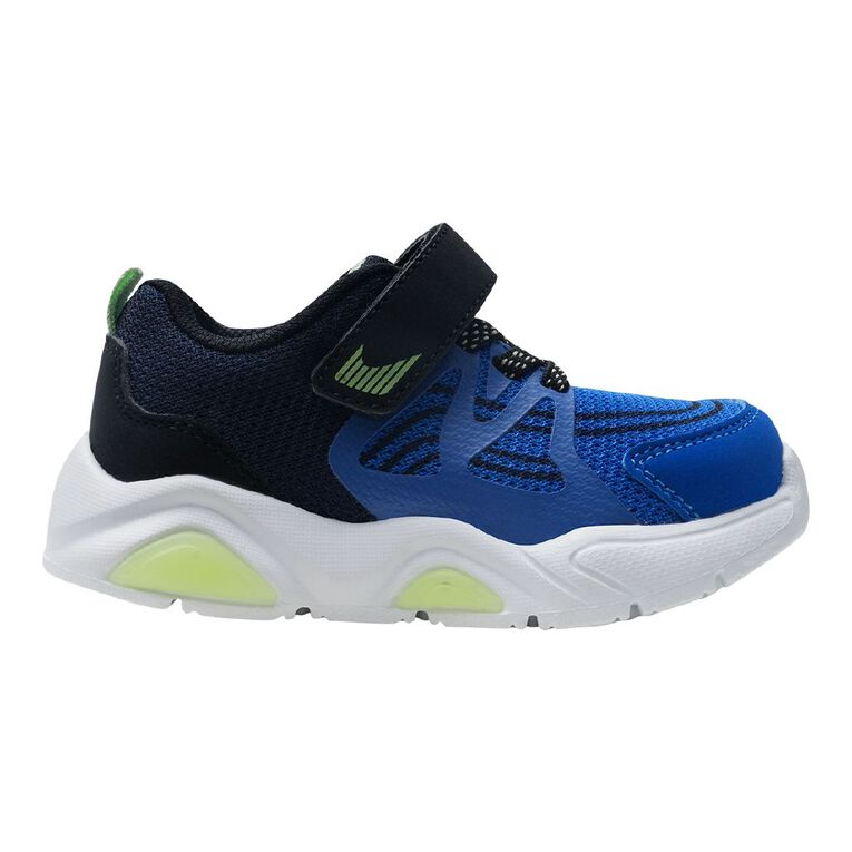 Active Intent Junior Kids' Brite Trainers, Blue, hi-res