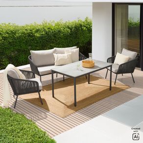 Living & Co Palma Low Dining Setting