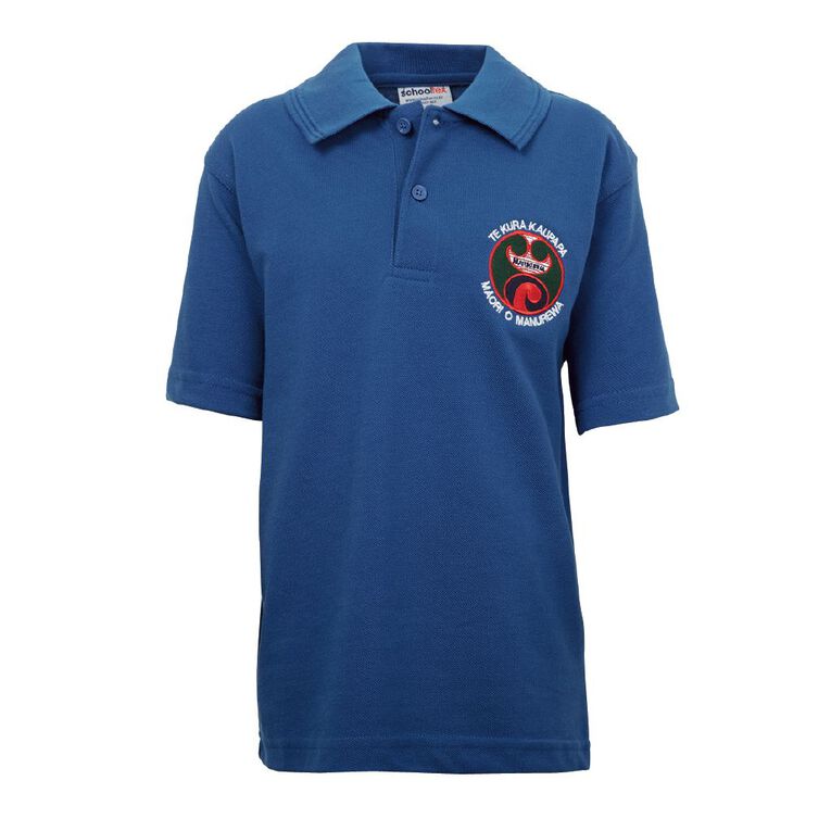 Schooltex TKKM o Manurewa Polo with Embroidery, Royal, hi-res
