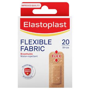 elastoplast strips fabric extra flexible 20 pack