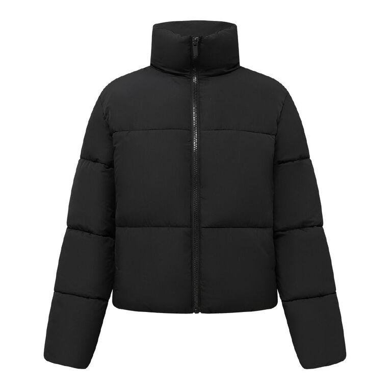 H&H Women's Puffer Jacket, Black, hi-res