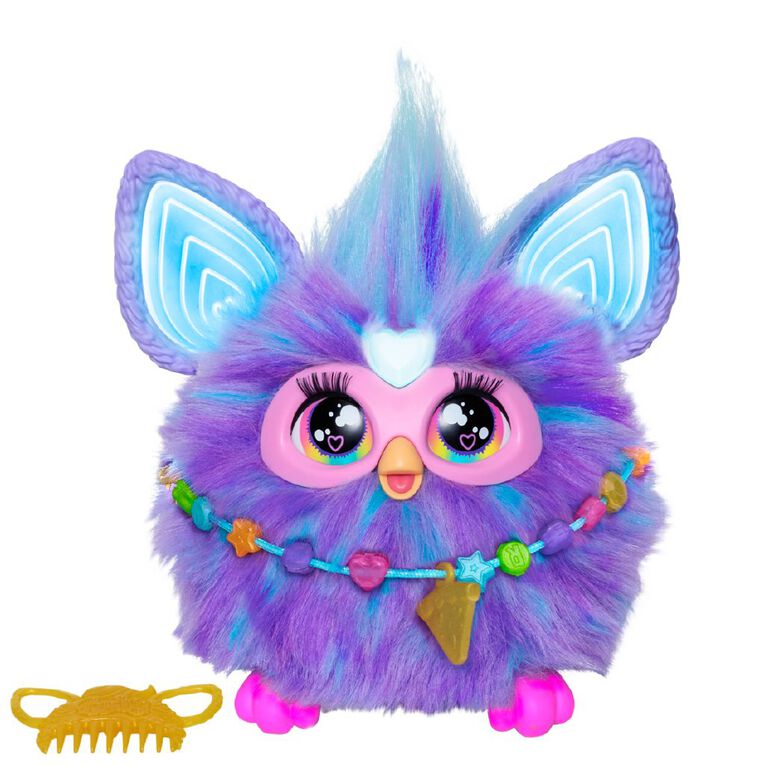 Furby Interactive Plush Purple, , hi-res