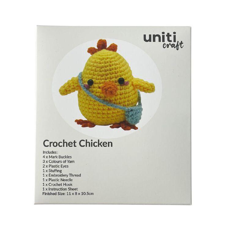 Uniti Craft Adults Crochet Kit Chicken, , hi-res