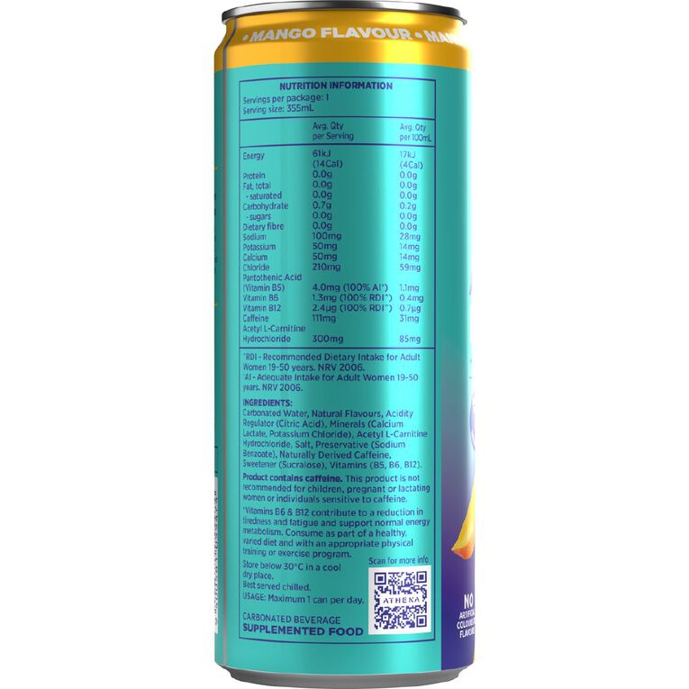 Athena Rtd Energy And Electrolytes Mango, , hi-res