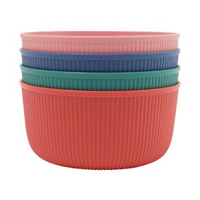 Living & Co Tropical Picnic Bowls Multi-Coloured 4 Pack