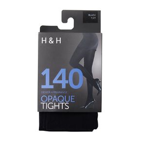 H&H Women's 140 Denier 3D Opaque Tights 1 pair