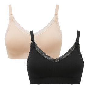 H&H Women's Seamfree Maternity Bra 2 Pack