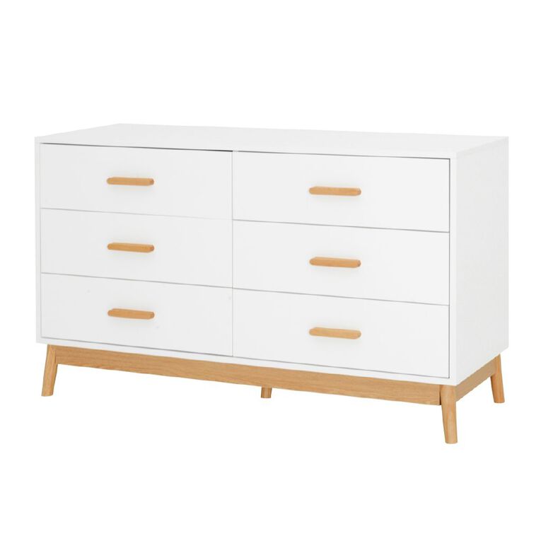 Living & Co Luella Lowboy 6 Drawer, , hi-res