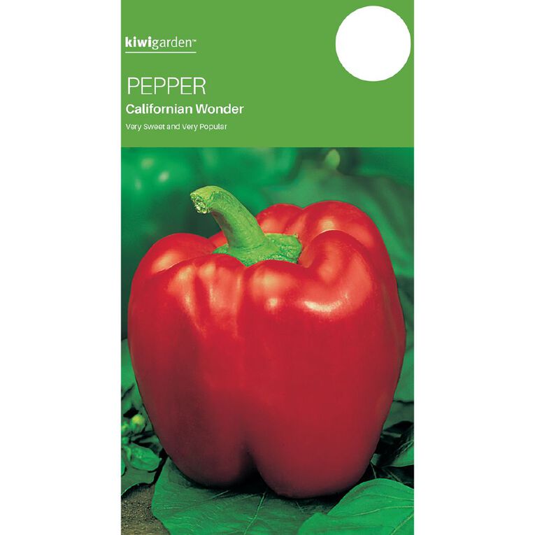Kiwi Garden Pepper Californian Wonder Seeds, , hi-res