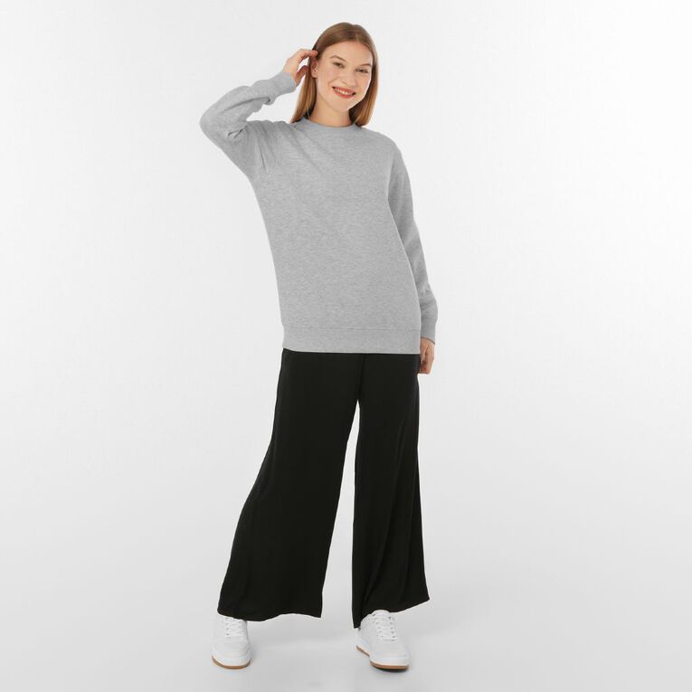 H&H Women's Classic Crew Sweatshirt, Silver Grey, hi-res