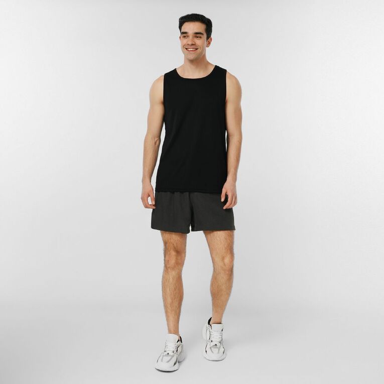 Active Intent Men's 5 Inch Lined Shorts, Black, hi-res