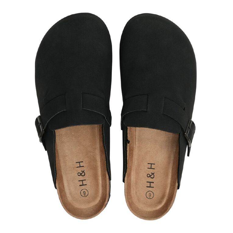 H&H Women's Kira Mule Sandals, Black, hi-res