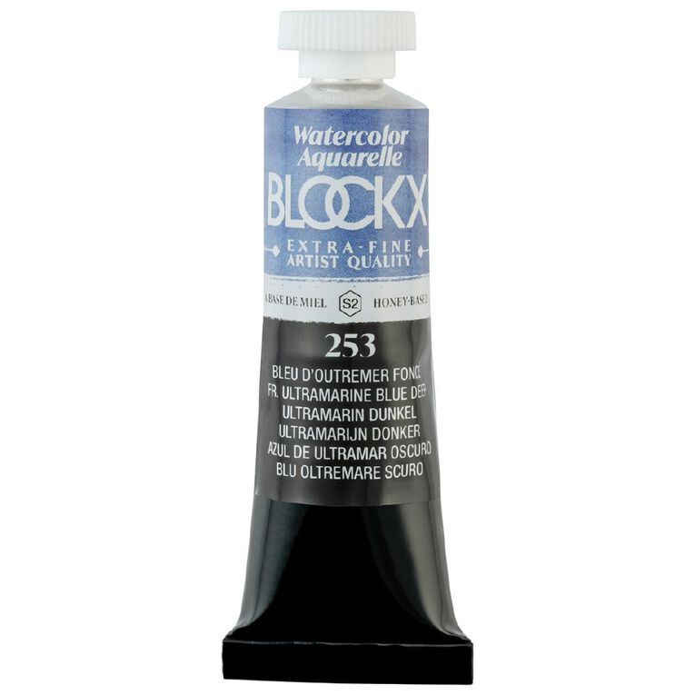 BLOCKX Watercolour Tube 15ml S2 253 Deep Ultramarine Blue, , hi-res