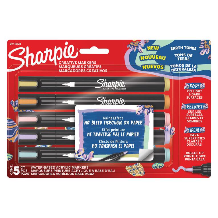 Sharpie Creative Marker Bullet Earth 5 Pack, , hi-res