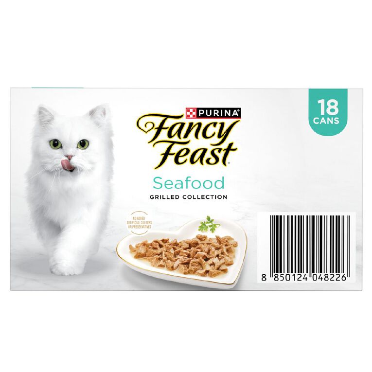Fancy Feast Grilled Seafood Collection Variety Pack Cat Food 18 x 85g, , hi-res