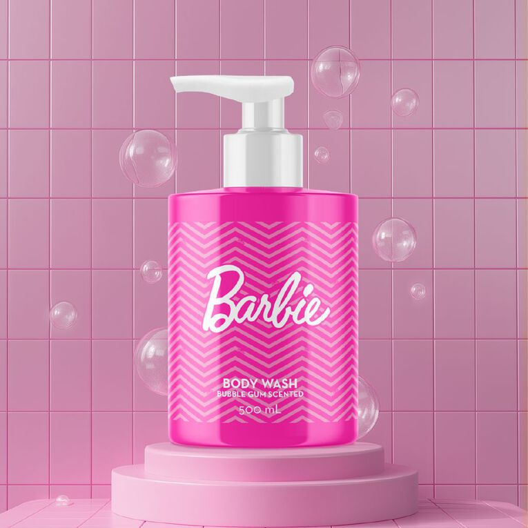 Barbie Body Wash Bubble Gum Scented 500ml, , hi-res