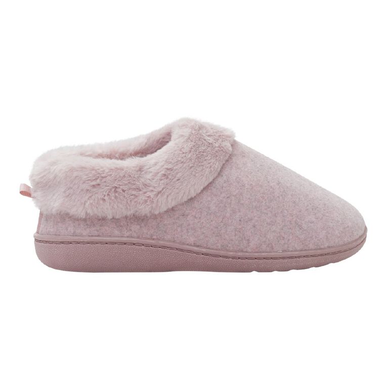 H&H Women's Recycled Memory Slippers, Pink Dark, hi-res