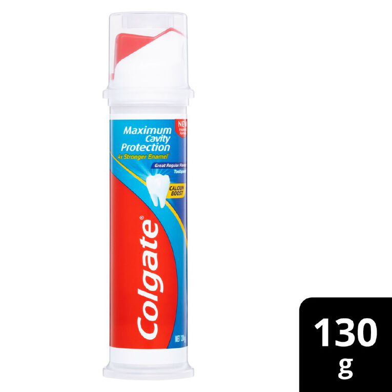 Colgate Great Regular Flavour Toothpaste Pump 130g, , hi-res
