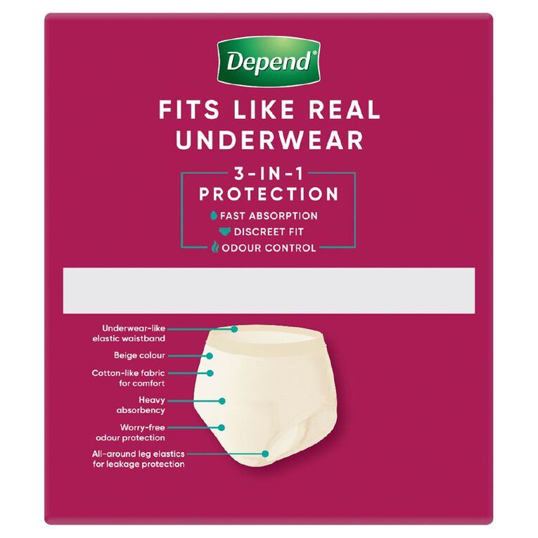 Depend Adultcare Realfit Female Underwear Extra Large, , hi-res