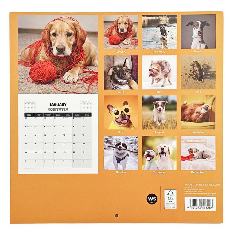 WS 2027 Calendar Quirky Dogs, , hi-res