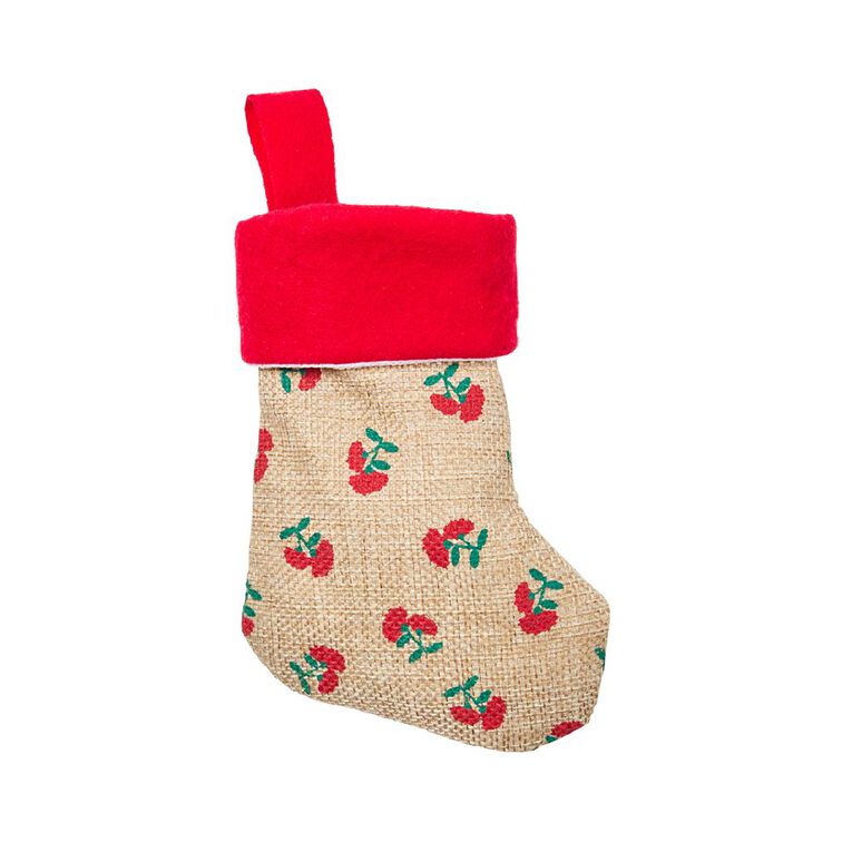 Wonderland Novelty Mini Christmas Stocking Assorted 15cm, , hi-res
