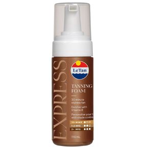 le tan express tan self tanning foam 1 each