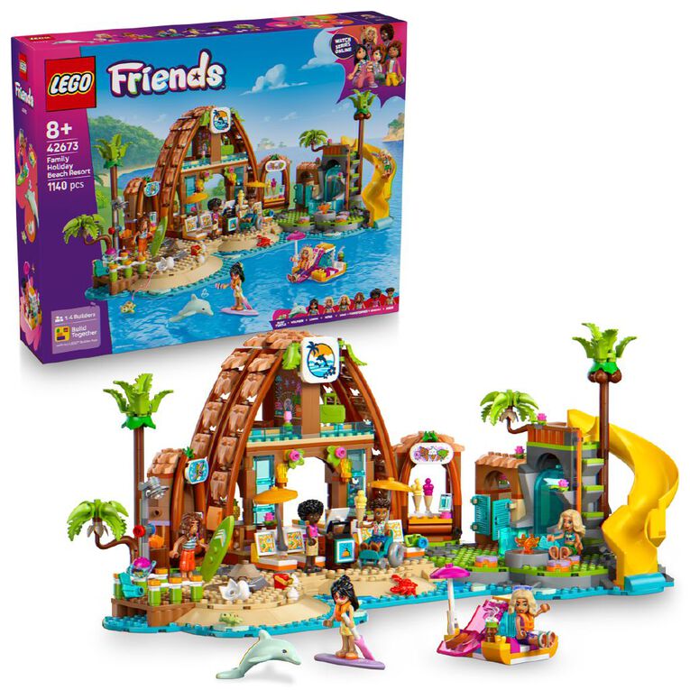 LEGO Friends Family Vacation Beach Resort 42673, , hi-res