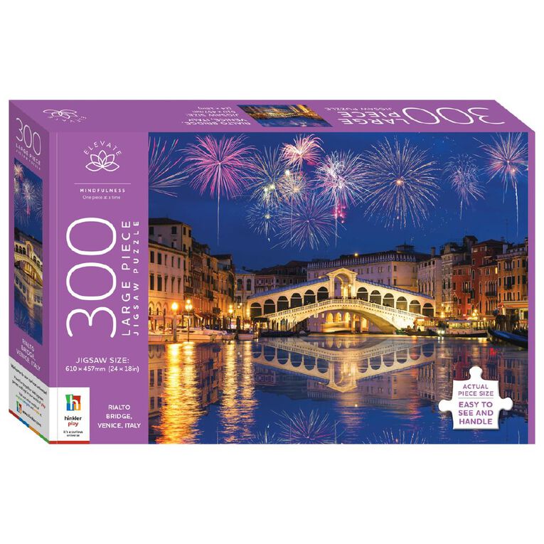 Elevate Rialto Bridge Venice Italy 300 Piece Puzzle, , hi-res