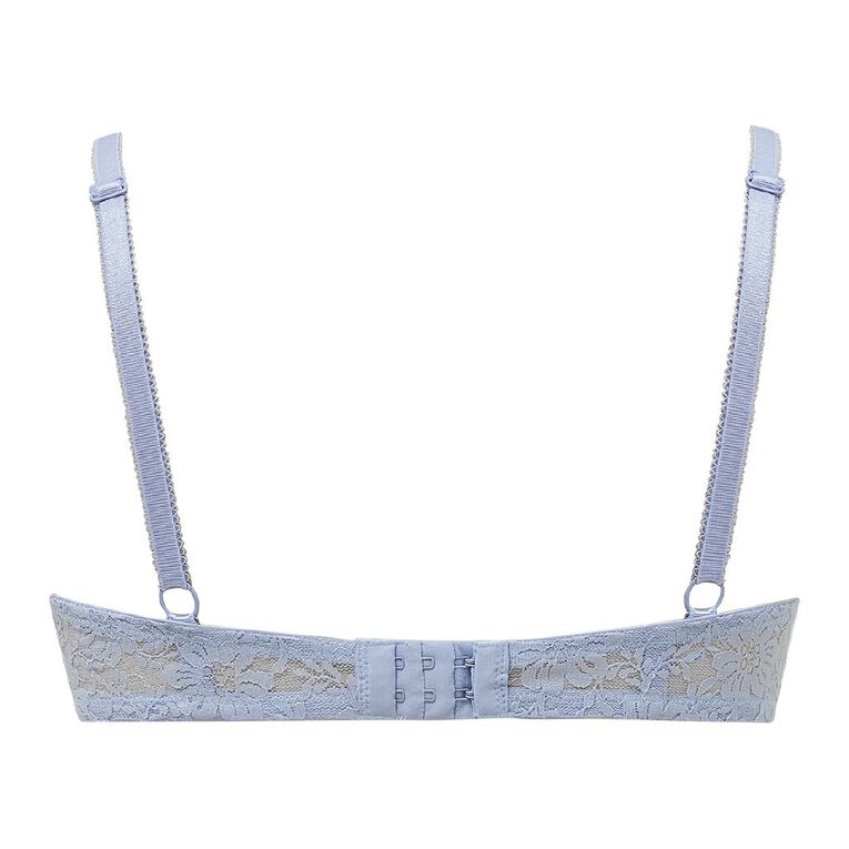 H&H Women's Poppy Lace Contour Bra, Blue Light, hi-res