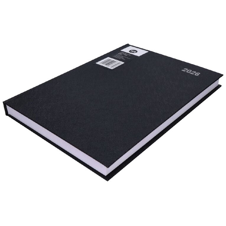 WS 2026 Diary A4 Day To Page Black, , hi-res