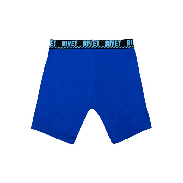 Rivet Men's Long Leg Trunks 4 Pack, Blue Mid, hi-res