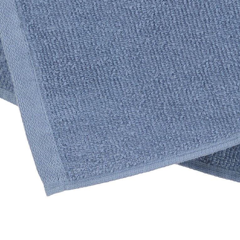 Living & Co Everyday Face Towel Blue 30cm x 30cm, , hi-res
