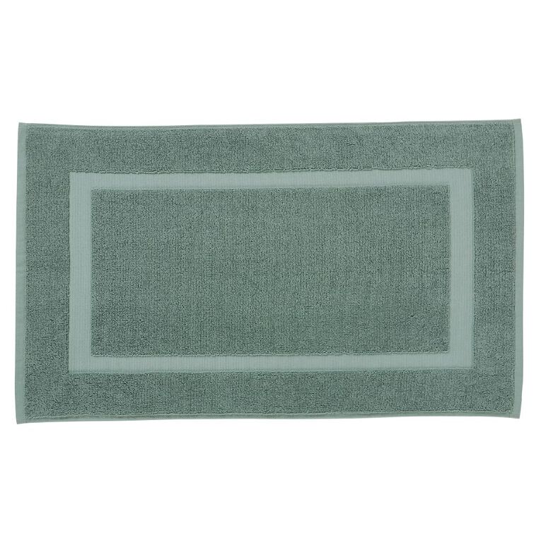 Living & Co Everyday Bath Mat Sage 40cm x 70cm, , hi-res