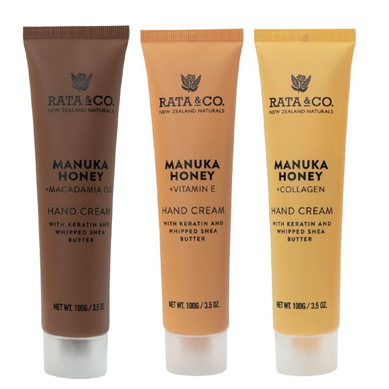 Rata & Co Manuka Honey Hand Cream 3 Pack 100g, , hi-res