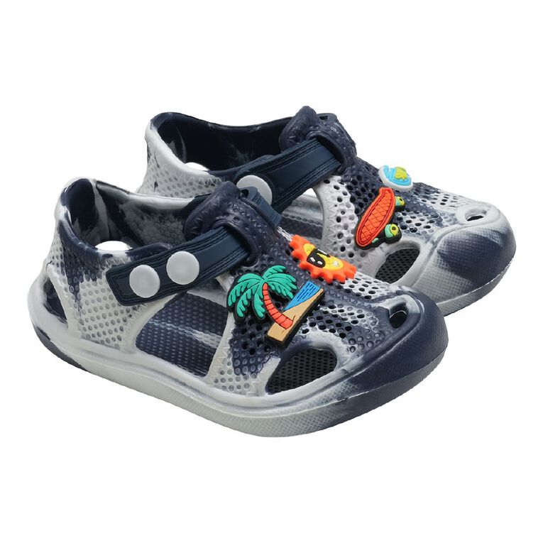Young Original Junior Kids' Messy Kindy Shoes, Navy, hi-res