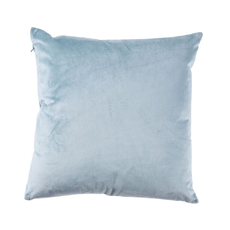 Living & Co Cushion Velvet Blue 50cm x 50cm, , hi-res